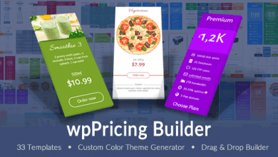 Photo of [Download-S1] wpPricing Builder v1.5.1 - WordPress Responsive Pricing Tables