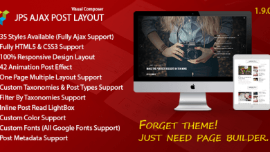 Photo of [Download-S1] JPS Ajax Post Layout v1.9.0.7 - Addon For Visual Composer