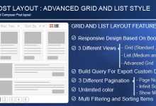 Photo of [Download-S1] Advance Post Grid/List with custom filtering for Visual Composer v3.9