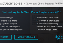 Photo of [Download-S1] wpDataTables v2.0.1 - Tables and Charts Manager for WordPress