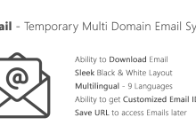 Photo of [Download-S1] TMail - Multi Domain Temporary Email System