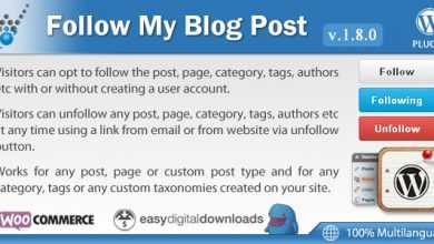 Photo of [Download-S1] Follow My Blog Post v1.8.0 - WordPress Plugin