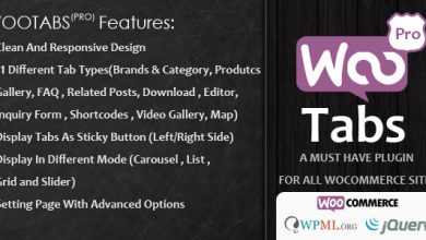 Photo of [Download-S1] Woocommerce Tabs Pro v2.8 - Extra Tabs for Product Page
