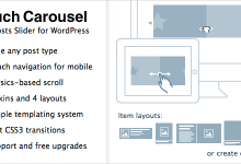 Photo of [Download-S1] TouchCarousel v1.3 - Posts Content Slider for WordPress