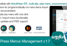 Photo of [Download-S1] WordPress Menus Management v1.7