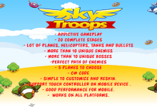 Photo of [Download-S1] Sky Troops (Unity Portrait Plane Shooter)