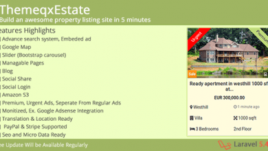 Photo of [Download-S1] ThemeqxEstate v1.1 - Laravel Real Estate Property Listing Portal