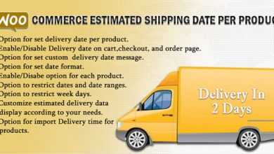 Photo of [Download-S1] WooCommerce Estimated Shipping Date Per Product v1.8