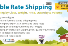 Photo of [Download-S1] Table Rate Shipping by Class, Weight, Price v1.2.1