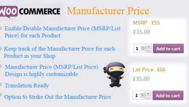 Photo of [Download-S1] WooCommerce Manufacturer Price v2.3