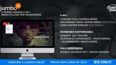 Photo of [Download-S1] Jumbo v3.2 - A 3-in-1 full-screen menu for WordPress