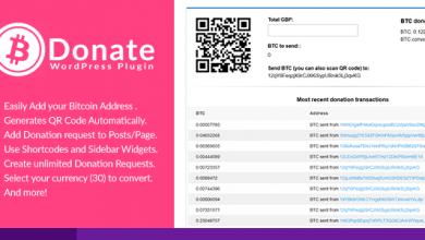 Photo of [Download-S1] Bitcoin Donate v1.0.0 - A WordPress Plugin
