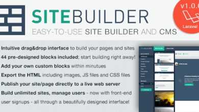 Photo of [Download-S1] SiteBuilder Laravel v1.1.1 - Drag&Drop site builder and CMS