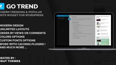 Photo of [Download-S1] Go trend v1.4 - Wordpress popular posts widget