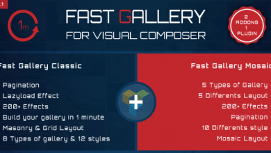 Photo of [Download-S1] Fast Gallery for Visual Composer v3.1 - Wordpress Plugin