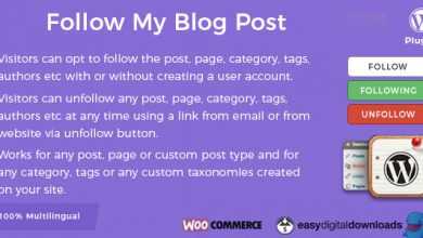 Photo of [Download-S1] Follow My Blog Post WordPress Plugin v1.9.10