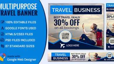 Photo of [Download-S1] GWD - Travel & Tourism Banners - 7 Sizes