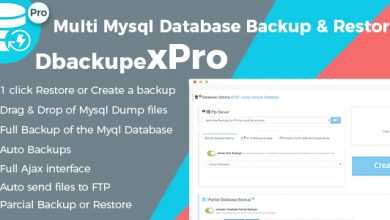 Photo of [Download-S1] Professional Mysql Database Backup & Restore Script - DbackupeX Pro
