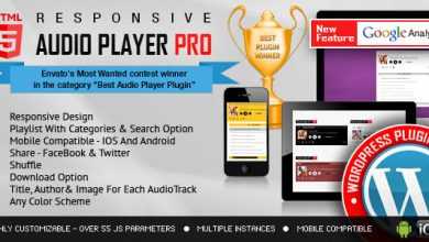 Photo of [Download-S1] Responsive HTML5 Audio Player PRO v2.4.3.2