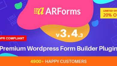 Photo of [Download-S1] ARForms v3.4.3 - Wordpress Form Builder Plugin