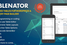 Photo of [Download-S1] Tablenator v2.0.1 - Advanced Tables for WordPress