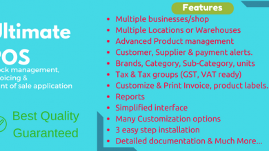 Photo of [Download-S1] Ultimate POS v2.8.1 - Advanced Stock Management, Point of Sale & Invoicing application - nulled