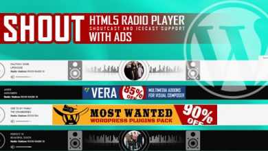 Photo of [Download-S1] SHOUT v1.2.3 - HTML5 Radio Player With Ads
