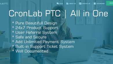 Photo of [Download-S1] CronLab PTC v2.2 - All in One Script for PTC, HyIp, Crypto Trade & Money Investment