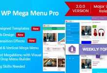 Photo of [Download-S1] WP Mega Menu Pro v2.0.2 - Responsive Mega Menu Plugin