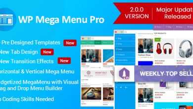 Photo of [Download-S1] WP Mega Menu Pro v2.0.2 - Responsive Mega Menu Plugin