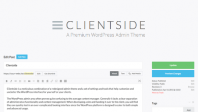 Photo of [Download-S1] Clientside v1.14.2 - WordPress Admin Theme