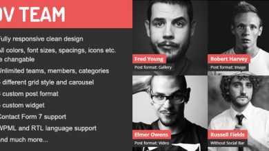Photo of [Download-S1] DV Team v1.7.1 - Responsive Team Showcase Plugin