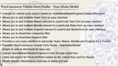 Photo of [Download-S1] WooCommerce Vehicle Parts Finder v2.8