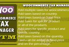 Photo of [Download-S1] Woocommerce Tax Manager v1.1 - WTM