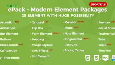 Photo of [Download-S1] ePack v1.5 - 25 CSS3 Ultimate Element Packages