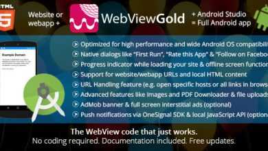 Photo of [Download-S1] WebViewGold for Android v4.4 – WebView URL/HTML to Android app + Push, URL Handling, APIs & much more!