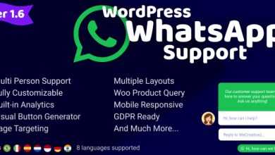 Photo of [Download-S1] WordPress WhatsApp Support v1.6