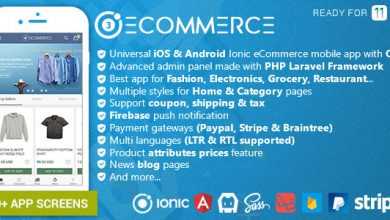 Photo of [Download-S1] Ionic Ecommerce - Universal iOS & Android Ecommerce / Store Full Mobile App with Laravel CMS
