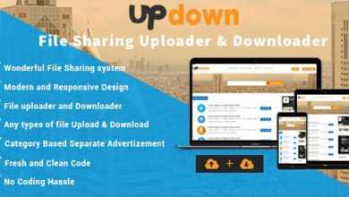 Photo of [Download-S1] UpDown v1.3 - File Sharing Uploader / Youtube / Downloader & Blogging