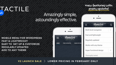 Photo of [Download-S1] Tactile v2.1 - WordPress Mobile Menu