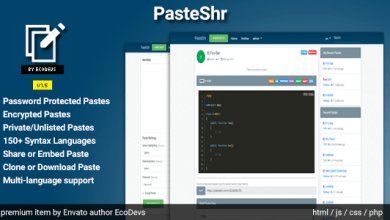 Photo of [Download-S1] PasteShr v1.5 - Text Hosting & Sharing Script