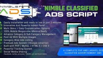 Photo of [Download-S1] Nimble Classified Ads Script v1.19 – PHP And Laravel Geo Classified Advertisement CMS
