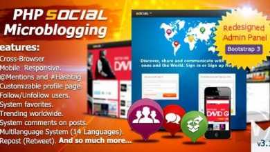 Photo of [Download-S1] PHP Social Microblogging v3.1.1