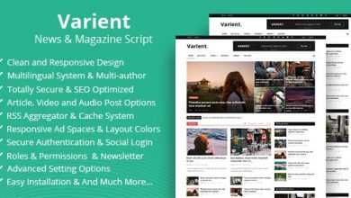 Photo of [Download-S1] Varient v1.5.5 - News & Magazine Script - nulled