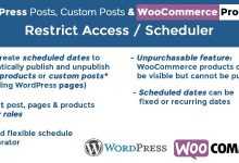 Photo of [Download-S1] Post & Products Scheduler / Restrict Access v5.0