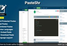 Photo of [Download-S1] PasteShr v1.8 - Text Hosting & Sharing Script