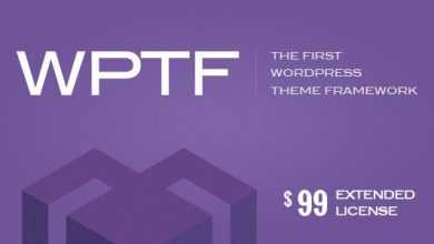 Photo of [Download-S1] WPTF v1.4.6 - WordPress Theme Framework