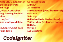 Photo of [Download-S1] CodeIgniter CRUD Generator v1.0