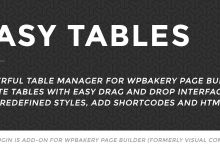 Photo of [Download-S1] Easy Tables v2.0.1 - Table Manager for WPBakery Page Builder