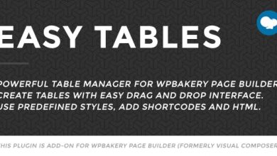 Photo of [Download-S1] Easy Tables v2.0.1 - Table Manager for WPBakery Page Builder